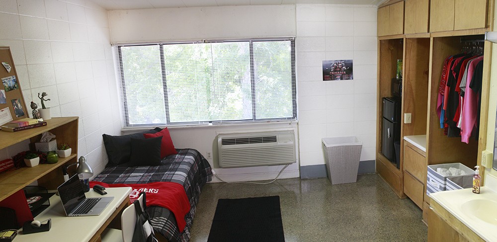 Dorm room.