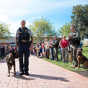 Canine Stoki and Officer Farina