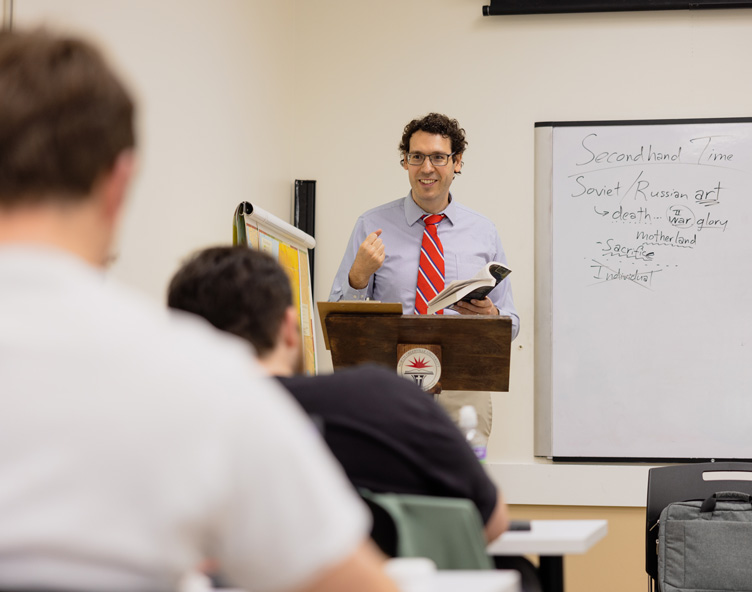 professor teaching a class