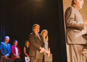 Dr. Gene and Lisa Fant honored at chapel by SC House Rep. Ken Burns.